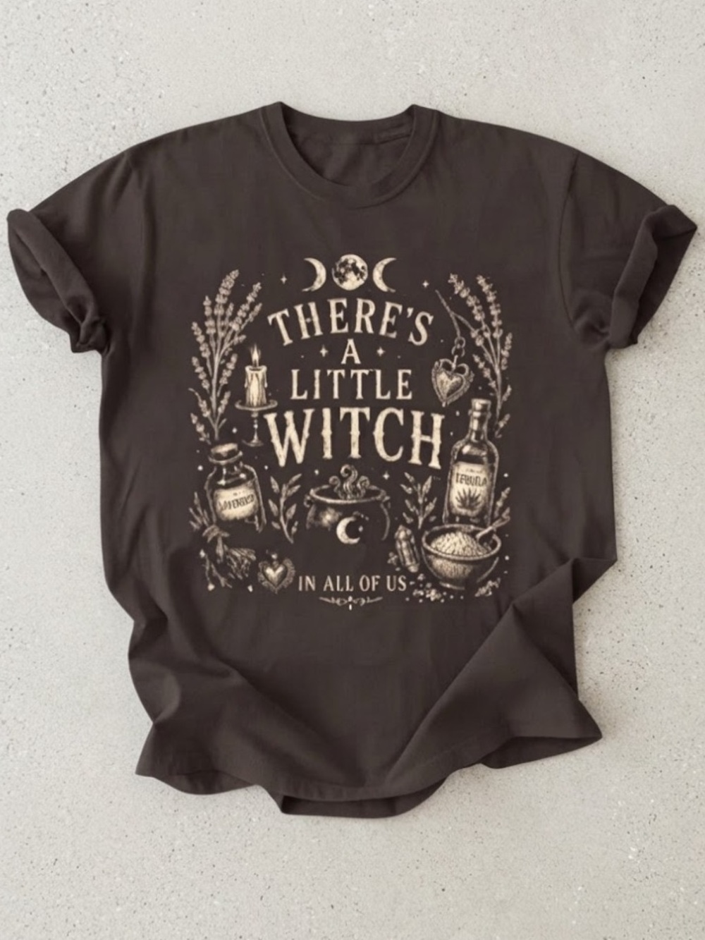 There's A Little Witch In All Of Us Magic Gildan T-Shirt